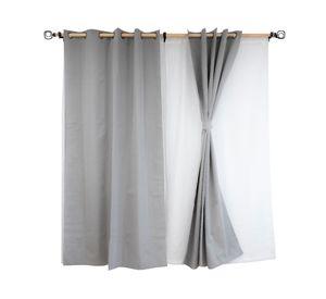 Cortina black out Muguet 140x220 cm gris