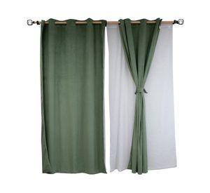 Cortina black out Luciana 140x220 cm verde