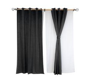 Cortina black out Luciana 140x220 cm negro