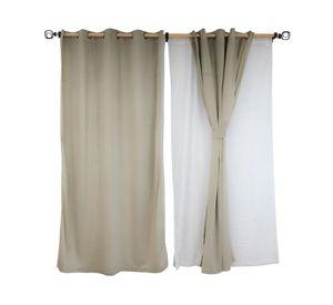 Cortina black out Luciana 140x220 cm beige