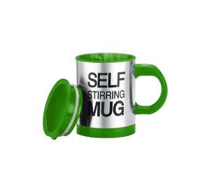 Taza Mezclador Cafe Batido Agitador Electrico Termico 450ml Verde