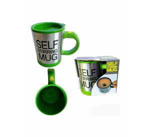 Taza Mezclador Cafe Batido Agitador Electrico Termico 450ml Verde