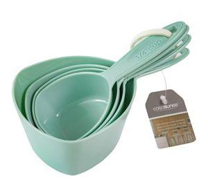 SET 4 TAZAS MEDIDORAS CELESTES