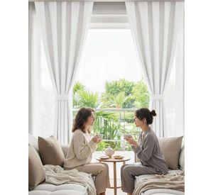 Juego de Cortinas Blackout Premium Engomadas m1