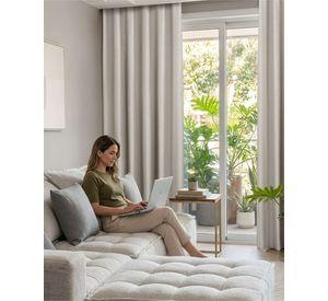 Juego de Cortinas Blackout Premium Engomadas m13
