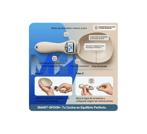 Cuchara Gramera Bascula Digital Comida Reposteria Hasta 800g