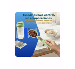 Cuchara Medidora Digital Bascula Balanza Precision 500g Verde Claro