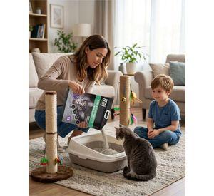 Arena Sanitaria Gatos Carbon Activo Lavanda 5L