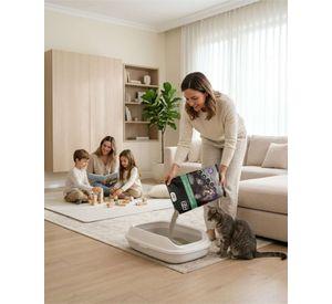 Arena Sanitaria Gatos Carbon Activo Lavanda 5L