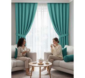 Juego de Cortinas Blackout Premium Engomadas m8
