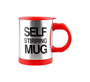 Taza Mezclador Cafe Batido Agitador Electrico Termico 450ml Rojo