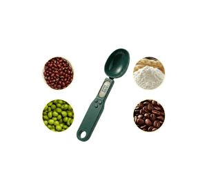 Cuchara Medidora Digital Bascula Balanza Precision 500g Verde Oscuro
