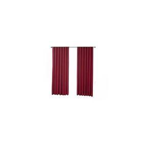 Cortina Blackout 100% 2 Paños 140x230cm color burdeo
