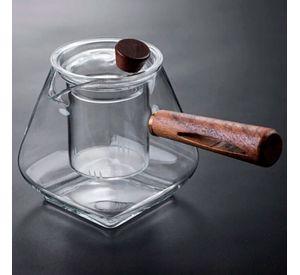 Tetera Infusora De Vidrio Con Filtro Para Té Hierbas 700 Ml