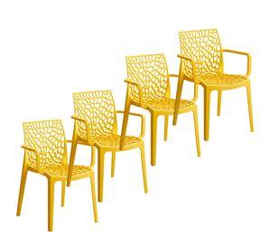 Sillas Comedor Terraza Exterior Resistente Lavables Colores 4u