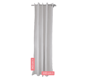 Cortina de Tela Blackout Blanca Vincenzi 140x220