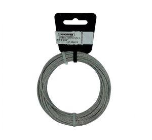 Cable de acero galvanizado  6" 7 x FC 3/32" x 10 m 1 Unidad