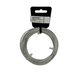 Cable de acero galvanizado  1 x 19"x 2.5 mm x 10 m 1 Unidad