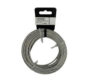 Cable de acero galvanizado  6" 7 x FC 5/32" x 10 m 1 Unidad