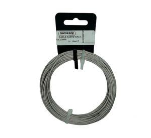 Cable de acero galvanizado  1 x 19"x 2.0 mm x 10 m 1 Unidad