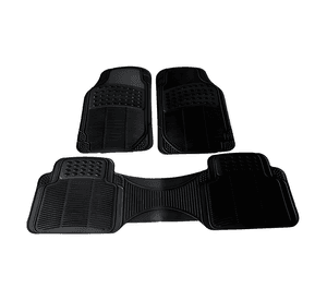 Alfombra Piso De Goma Auto Universal 3 Piezas Camello