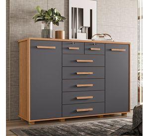 C MODA FONTANA GRIS 2 PUERTAS Y 7 CAJONES