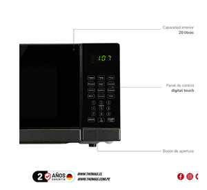Microondas HeatTouch 20 Litros THOMAS TH-MW20DN