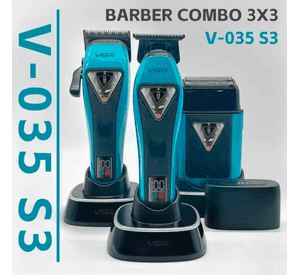 VGR V 035 S3 Barber Combo 3 in 1 Clipper Trimmer Shaver