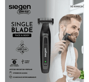 Afeitadora facial y corporal SIEGEN SG-8300C01