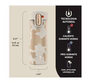 Botella Termica Contigo West Loop 473ml Antiderrame Frio y Calor Oatmilk