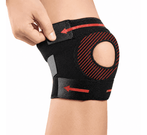 Rodillera Deportiva Ajustable Rotula Abierta Deroyal 98459