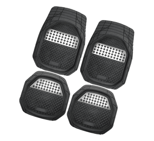 Alfombra Cubre Piso Goma Auto Universal Set 4 Pzs