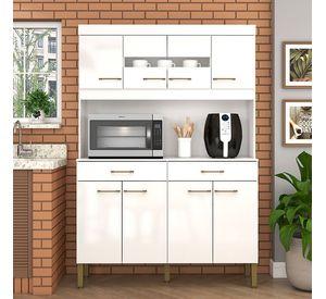 KIT COCINA LAURA BLANCA 8 PUERTAS 2 CAJONES