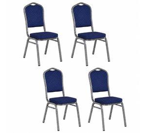 Pack 4 Silla Tapizada Eventos Fiestas Conferencias Comedor