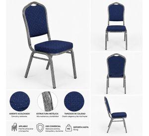 Pack 4 Silla Tapizada Eventos Fiestas Conferencias Comedor
