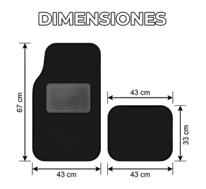 Alfombras De Piso Auto 5 Piezas Universal Antideslizante