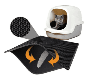 Alfombra Salida Arenero Gato Baño Atrapa Arena 75cmx55cm