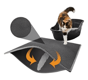 Alfombra Atrapa Arena Para Gatos Salida Del Arenero Mascota Negro