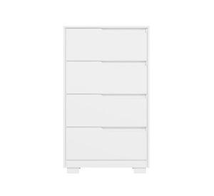 CÓMODA SOLA 4 CAJONES BLANCA