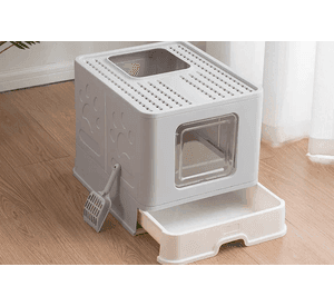 Caja De Arena Para Gatos Pegable Arenero Cerrada Con Pala