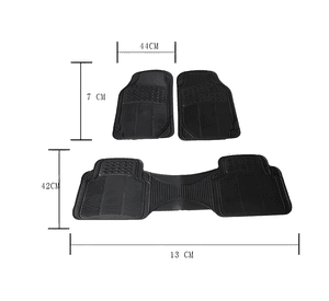 Set 3 Piezas Pisos De Goma Para Vehículos Universal Auto