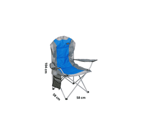 Silla Camping con Apoyabrazos Acolchada Alpes
