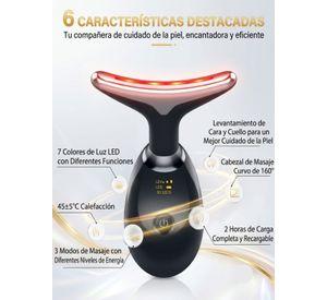 Masajeador Facial Cuello Reductor De Arrugas Luz Led