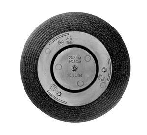 Maceta Severn negro 35 cm