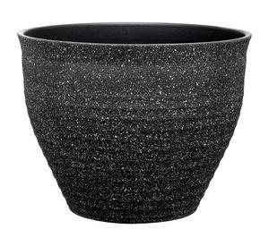 Maceta Severn negro 43 cm