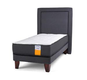 Cama europea funcional 1 plaza x 190 cm + respaldo