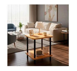 Mesa De Centro Minimalista Madera Sala De Estar Auxilia