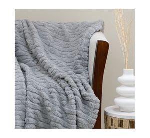 Manta Chiporro Jacquard gris 127x152 cm