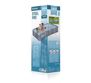 Piscina Bestway Rectangular SteelPro Diseño 3.66mX2.01mx66 cm