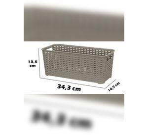 Canastilla Canasta Organizadora Multiusos Rattan 5.5 Litros